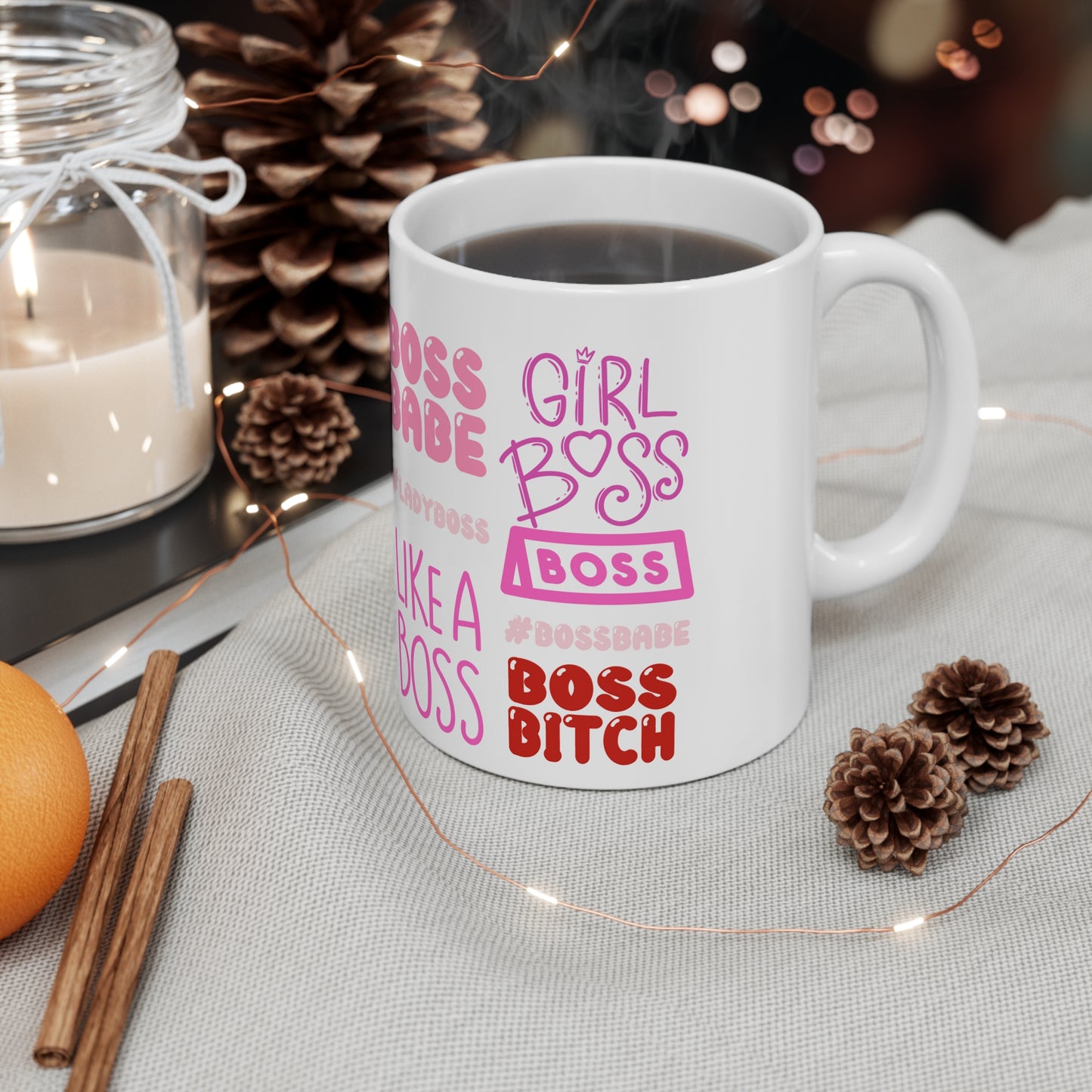 Boss Babe! Ceramic Coffee Cups, 11oz, 15oz