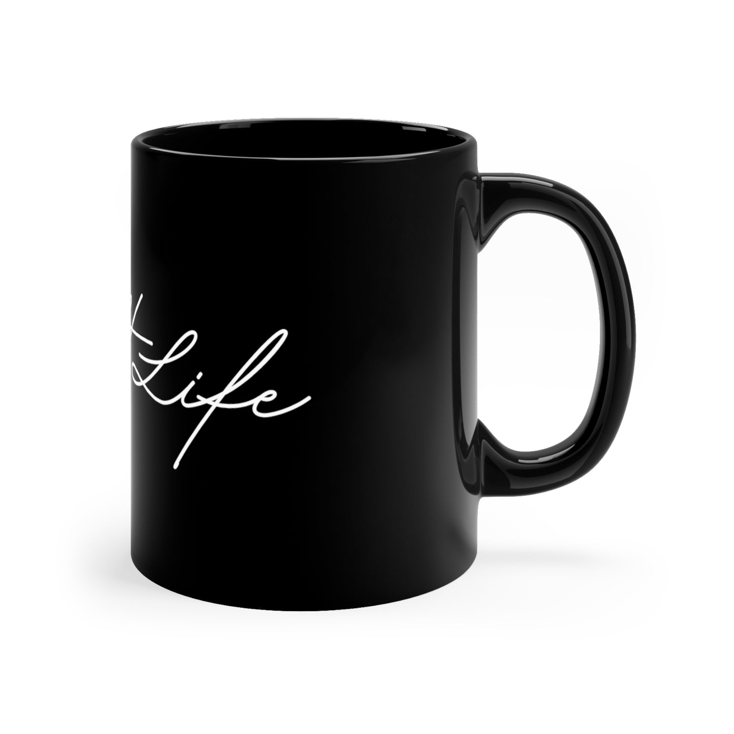 #Soft Life 11oz Black Mug