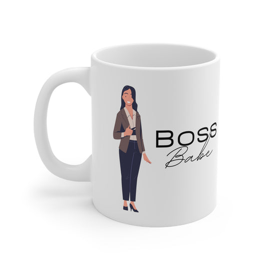 Boss Babe Ceramic Coffee Cups, 11oz, 15oz